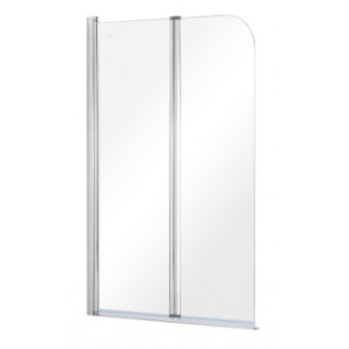 Parawan nawannowy Besco Prime 1, 70x140cm, 1-skrzydłowy, szkło przejrzyste, profil chrom