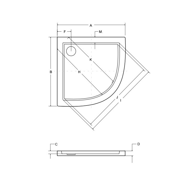 Brodzik prostokątny Besco Alpina Slimline, 120x90cm, akrylowy, biały