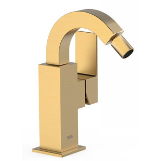 Bateria bidetowa Tres Caudro Colors, stojąca, wysokość 115mm, złoty matowy