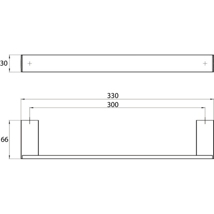 Uchwyt do wanny Emco AC_ 31cm, chrom