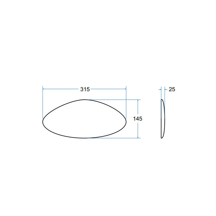 Zagłówek Besco Ambition 24x11cm, biały