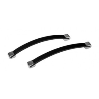 Uchwyt wannowy Besco Oxa Long, 33cm, chrom/biały