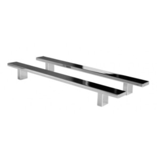 Uchwyt wannowy Besco Flex, 23cm, chrom/czarny