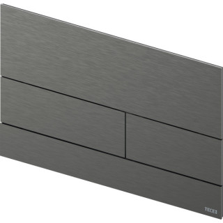 Przycisk spłukujący TECEsquare II, metalowy, powłoka PVD, czarny chrom szczotkowany