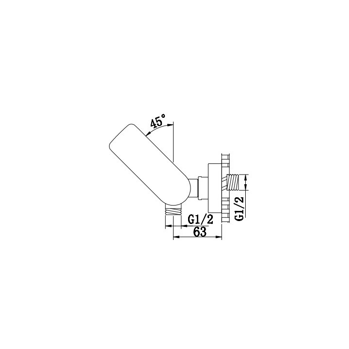 Bateria wannowa Kohlman Proxima, natynkowa, 2 wyjścia wody, chrom
