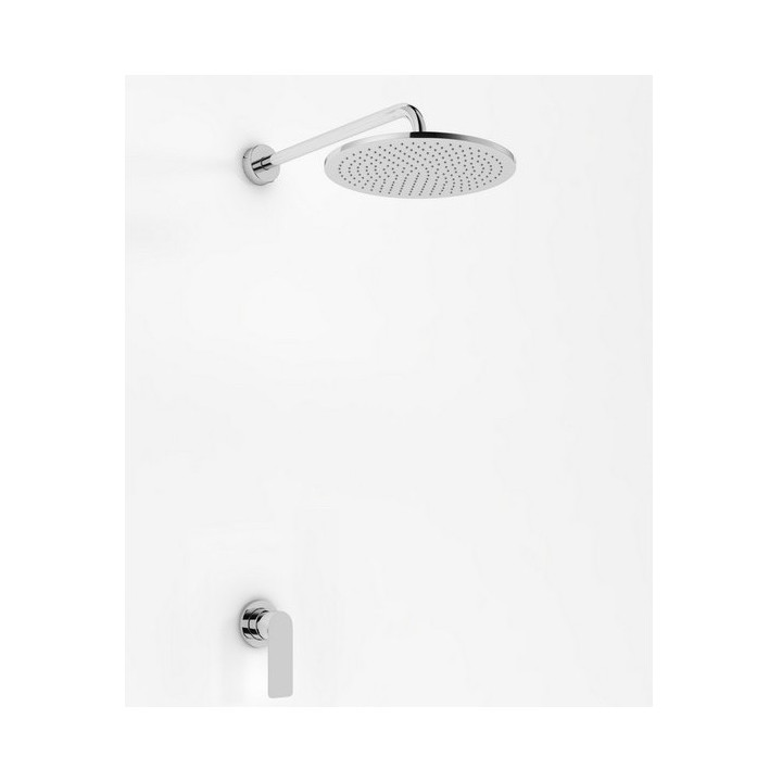 Zestaw prysznicowy Kohlman Proxima, podtynkowy, okrągła deszczownica 20cm, chrom