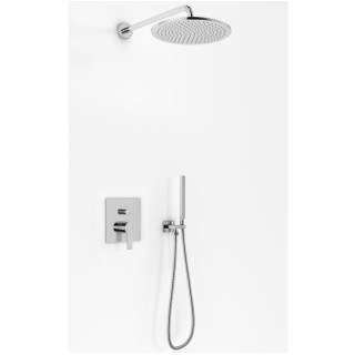 Zestaw prysznicowy Kohlman Proxima, podtynkowy, okrągła deszczownica 20cm, chrom