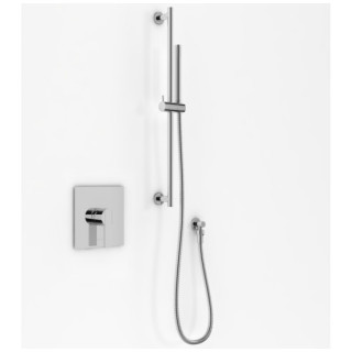 Zestaw prysznicowy Kohlman Proxima, podtynkowy, 1 wyjście wody, z relingiem, chrom