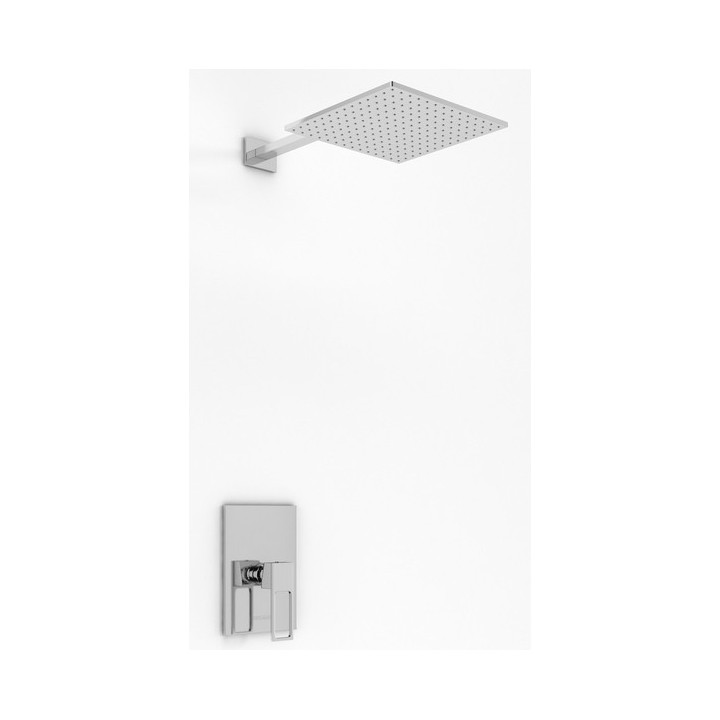 Zestaw prysznicowy Kohlman Dexame, podtynkowy, kwadratowa deszczownica 20cm, 1 wyjście wody, chrom