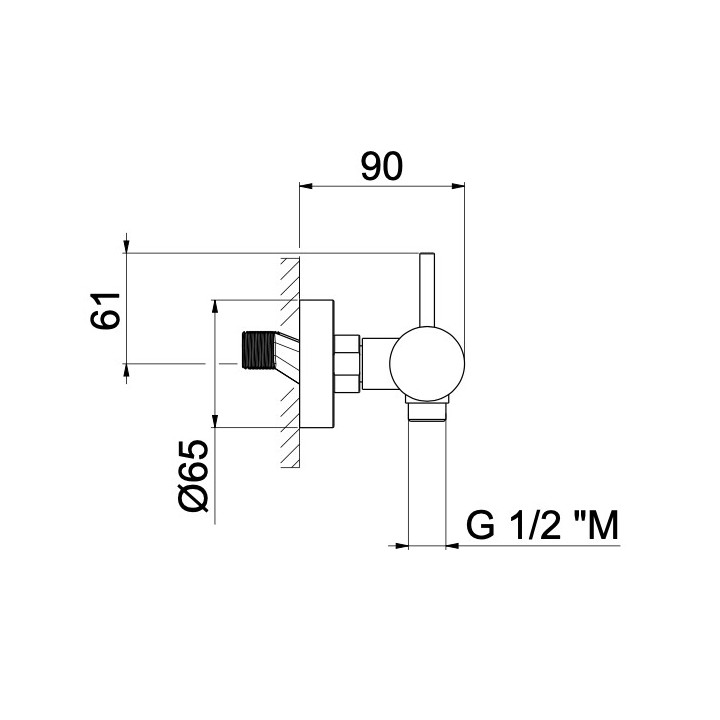 Bateria wannowa Vema Maira, natynkowa, wylewka 204mm, z zestawem natryskowym, chrom