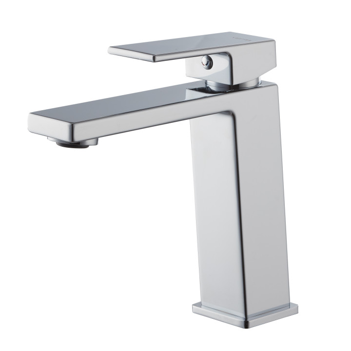 Bateria umywalkowa Vema Maira, stojąca, wysokość 168mm, bez korka, chrom