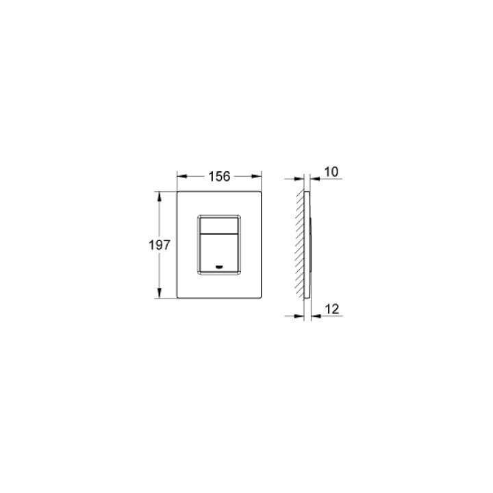 Przycisk uruchamiający Grohe Skate Cosmopolitan przedni, do spłuczek podtynkowych - warm sunset