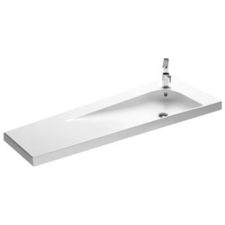 Umywalka Hatria Grandangolo trapezoidalna Y0V0 130x50 cm lewa- sanitbuy.pl