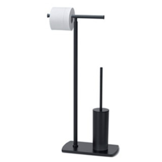 Stojak na ręcznik Gedy Florida, podwójny, wysokość 89cm, czarny mat