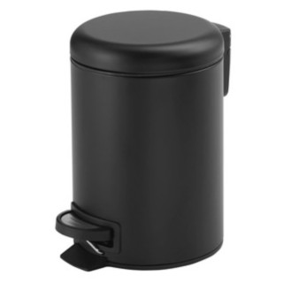 Kubeł okrągły Gedy Hotel, 3 litry, czarny mat