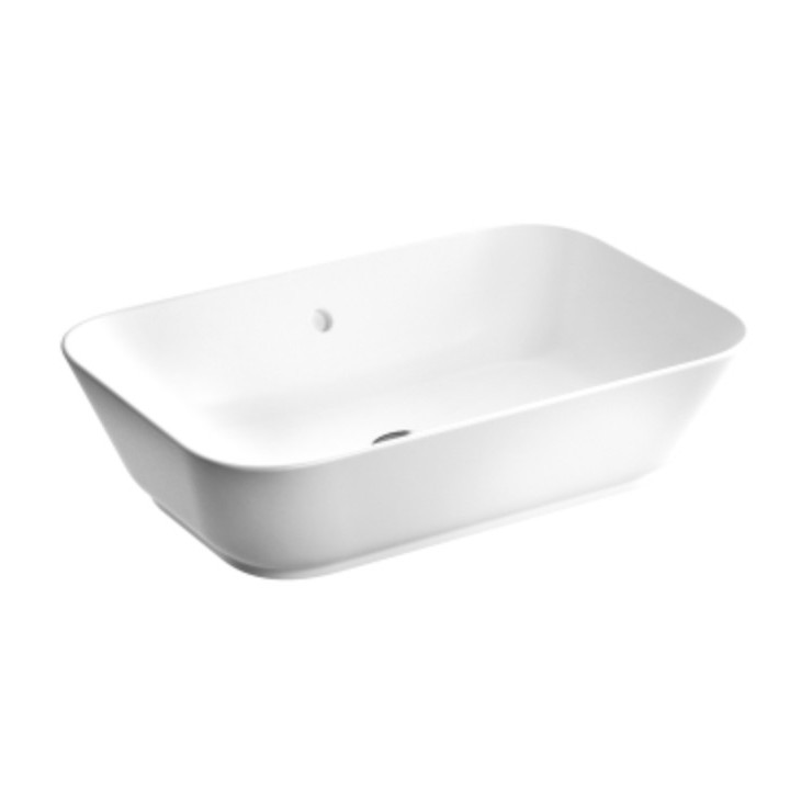 Umywalka nablatowa Vitra Geo, 38x38cm, okrągła, bez przelewu, biała