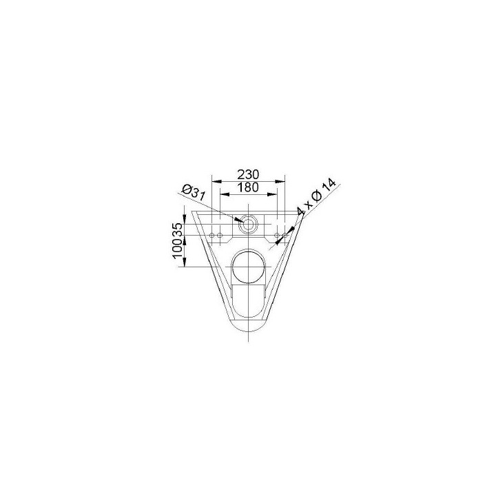 Miska ustępowa wisząca ze stali nierdzewnej Inox, Nofer WC - chrom
