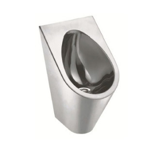 Pisuar wiszący ze stali nierdzewnej z zaworem bezwodnym, Nofer WC - chrom