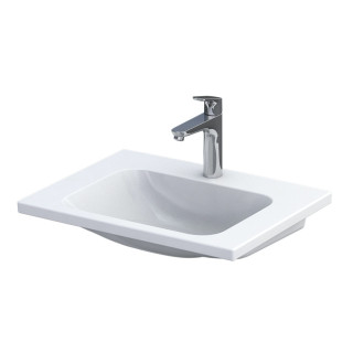 Umywalka meblowa Oristo UNI Cera, 50x46cm, bez przelewu, ceramiczna, biała