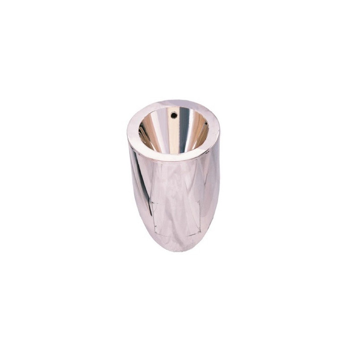 Pisuar wiszący ze stali nierdzewnej do spłukiwania podtynkowego, Nofer WC - chrom