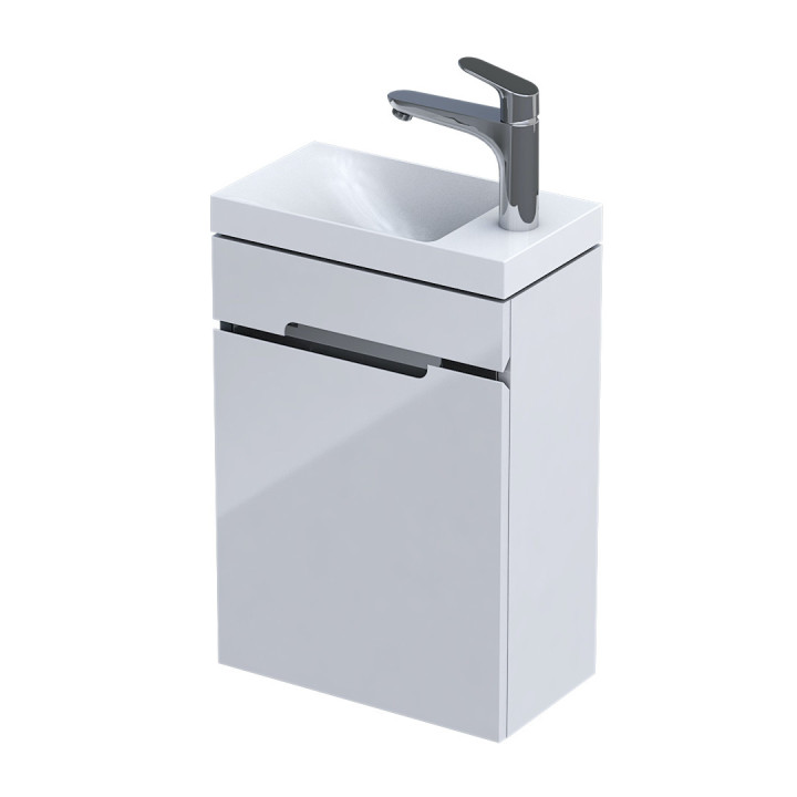 Szafka podumywalkowa Oristo Montebianco, 120cm, dwie szuflady, biały mat