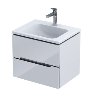 Szafka podumywalkowa Oristo Montebianco, 60cm, dwie szuflady, biały mat