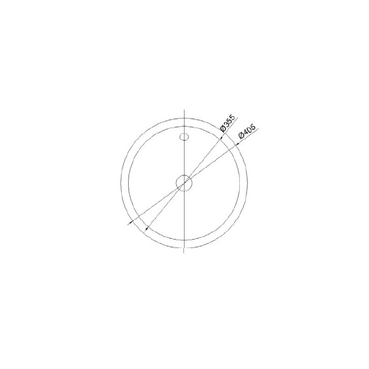 Umywalka do wpuszczenia w blat z przelewem, ze stali nierdzewnej, Nofer Wash, 40,5cm - chrom