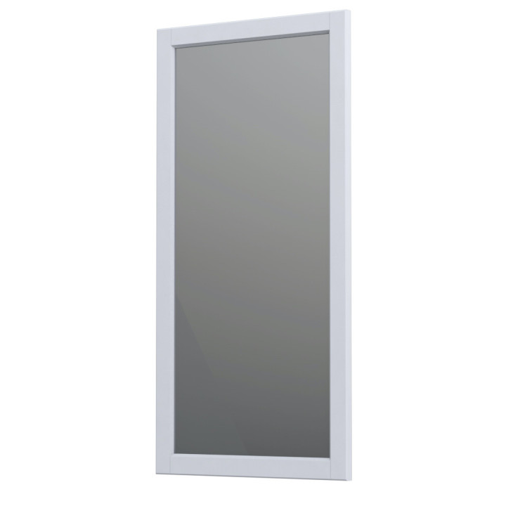 Lustro ścienne Oristo Montebianco, 40cm, pod opcjonalne oświetlenie, biały mat