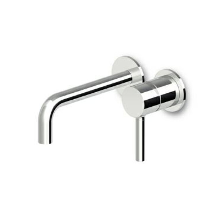 Bateria wannowo-natryskowa Zucchetti Pan, podtynkowa, 2 wyjścia wody, część zewnętrzna, biały mat gofrowany