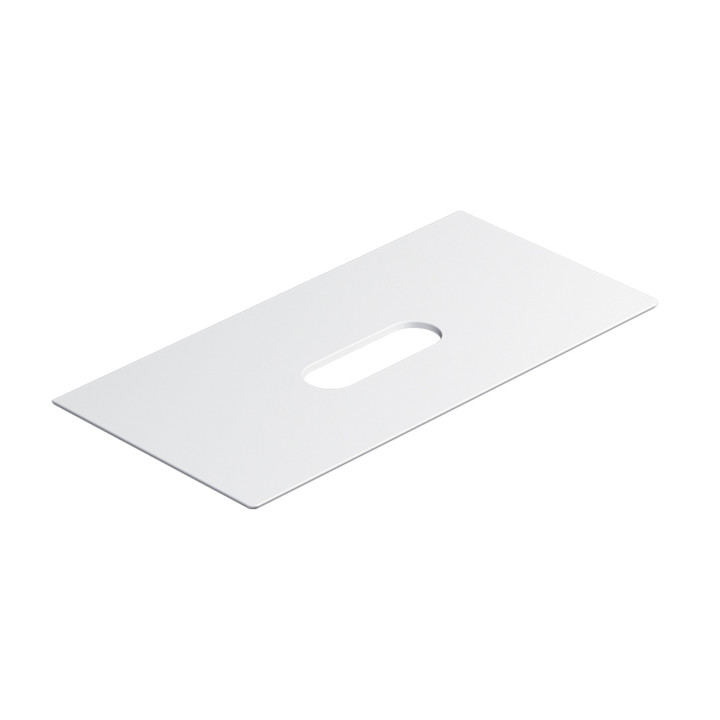 Blat ceramiczny Catalano Horizon, 125x50cm, pod umywalkę, biały połysk