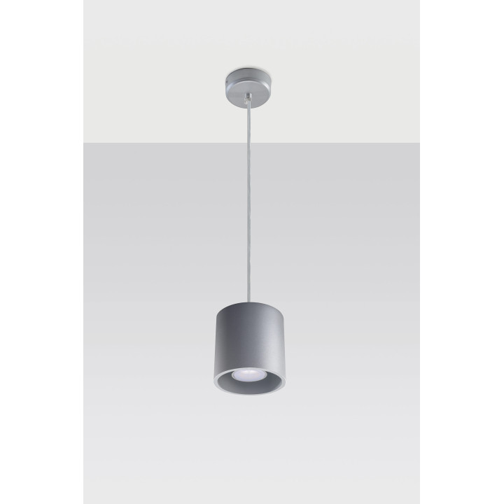 Lampa wisząca Sollux Ligthing Orbis 1, 10cm, okrągła, GU10 1x40W, czarna