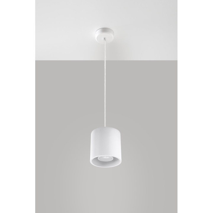 Lampa wisząca Sollux Ligthing Orbis 1, 10cm, okrągła, GU10 1x40W, szara