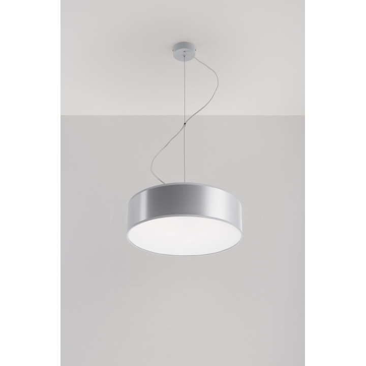 Lampa wisząca Sollux Ligthing Arena 35, okrągła, 35cm, E27 2x60W, czarna