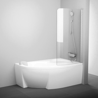 Parawan wannowy Ravak Rosa CVSK1 140/150 R biały + transparent - sanitbuy.pl