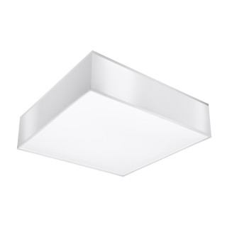 Plafon Sollux Ligthing Horus 25, kwadratowy, 25cm, E27 1x60W, szary