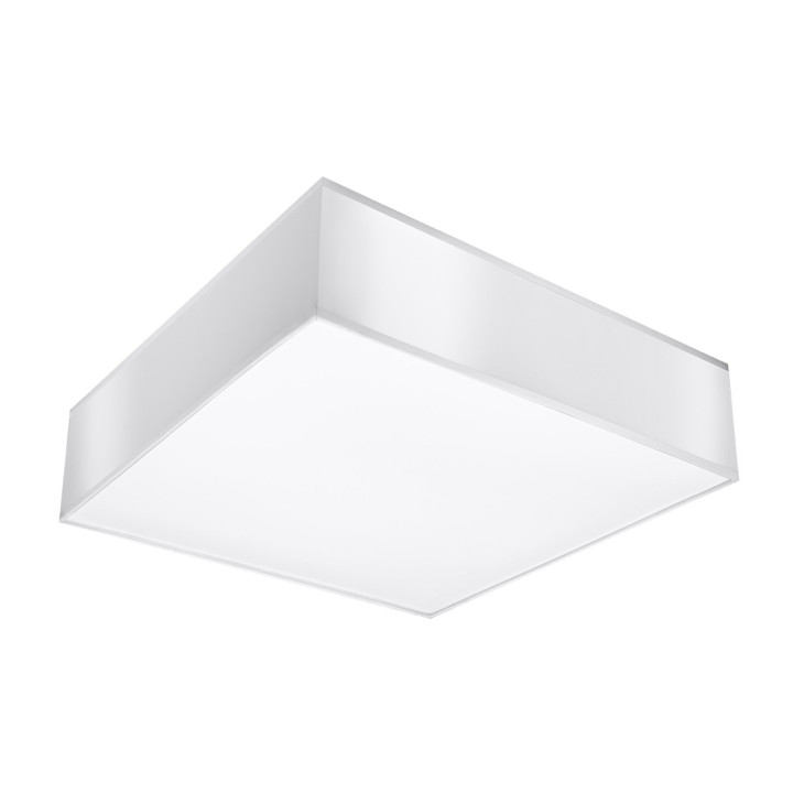 Plafon Sollux Ligthing Horus 25, kwadratowy, 25cm, E27 1x60W, szary