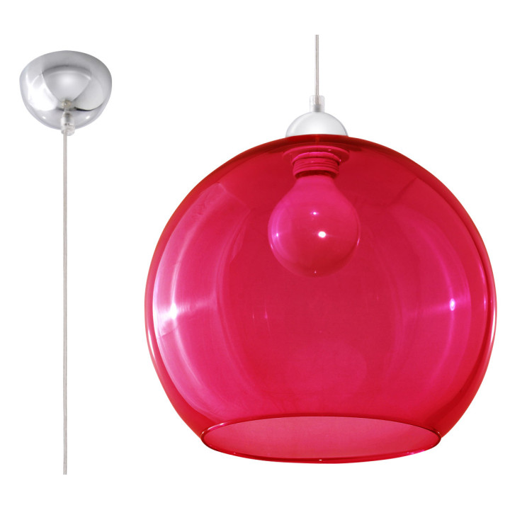 Lampa wisząca Sollux Ligthing Ball, 30cm, E27 1x60W, żółty