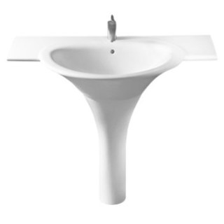 Umywalka Hatria Sculture YR38 z blatem 110x59 cm i postument YR39- sanitbuy.pl