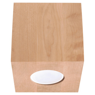 Plafon Sollux Ligthing Quad, 10cm, beton, kwadratowy, 1xGU10 LED 6W, szary