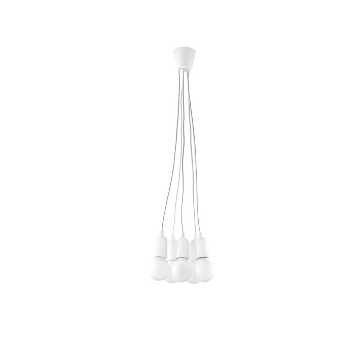 Lampa wisząca Sollux Ligthing Diego 3, 16cm, 3xE27 60W, biały