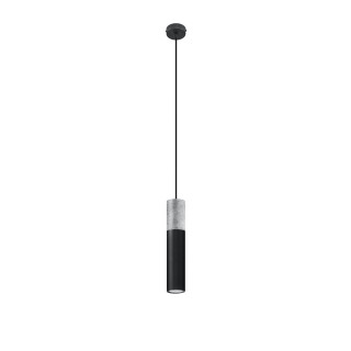 Lampa wisząca Sollux Ligthing Borgio 1, 8cm, GU10 1x40W, biały/beton