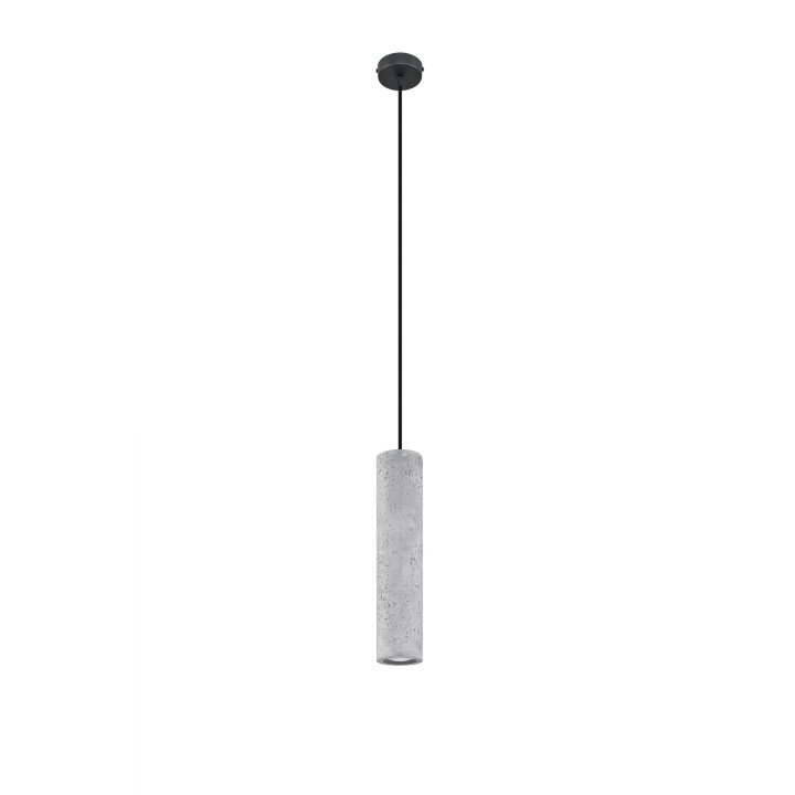 Lampa wisząca Sollux Ligthing Borgio 1, 8cm, GU10 1x40W, biały/beton