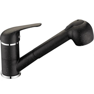 Bateria zlewozmywakowa Laveo Daga stojąca z wyciąganą wylewką - beż