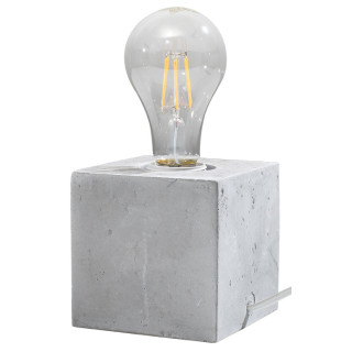 Kinkiet Sollux Ligthing Abel, 10cm, kwadratowy, beton, E27 1x60W, szary