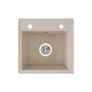 Zlewozmywak granitowy, 1 komora bez ociekacza, Laveo Trzynastka - beżowy