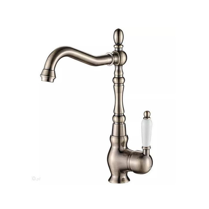 Bateria zlewozmywakowa Laveo Evora stojąca z wylewką typu L - chrom