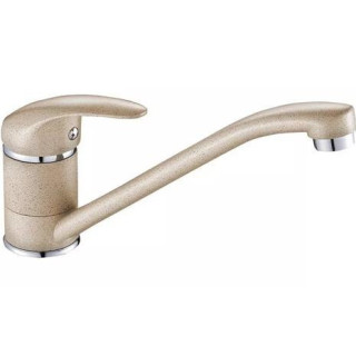 Bateria zlewozmywakowa Laveo Evora stojąca z wylewką typu L - miedź