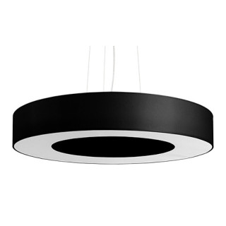 Żyrandol Sollux Ligthing Saturno 50 Slim, okrągły, 50x50cm, E27 5x60W, biały