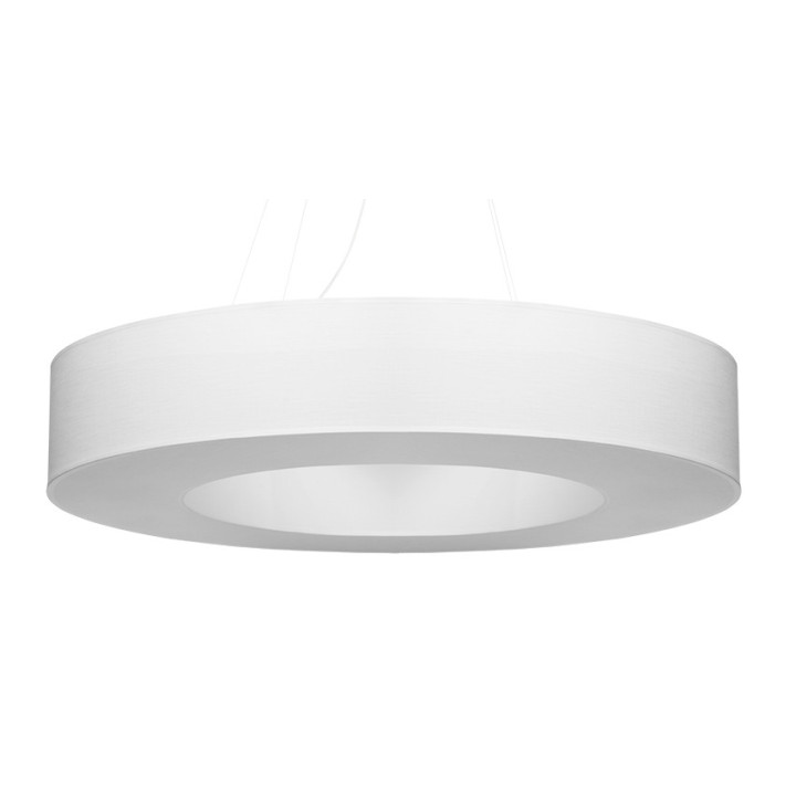 Żyrandol Sollux Ligthing Saturno 70, okrągły, 70x70cm, E27 6x60W, biały