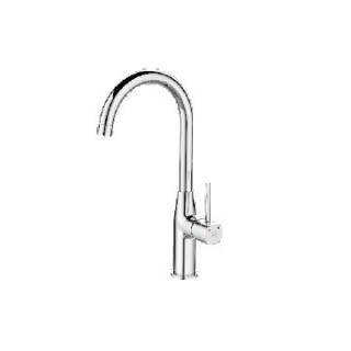 Bateria zlewozmywakowa stojąca z wylewką U, Laveo Polla - chrom